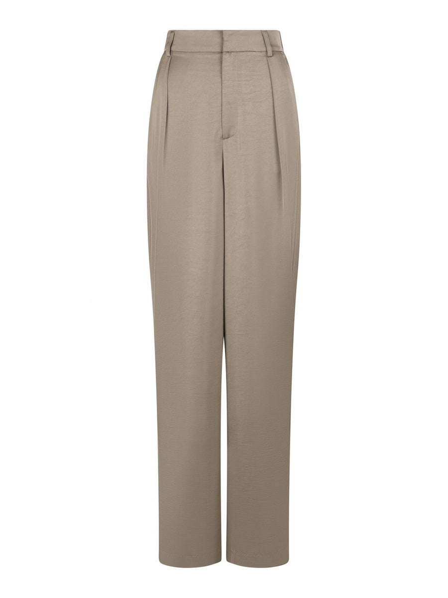 Neo Noir Emmett Heavy Sateen Pants - Burgundy