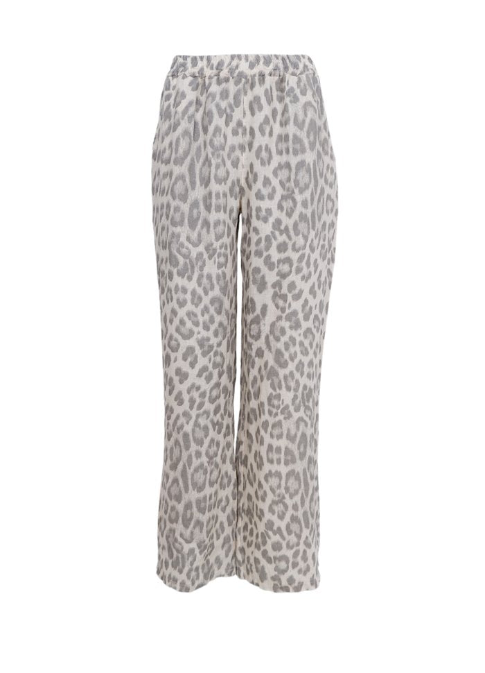 Bcmelina Wide Linen Pant Rose Stripe 1