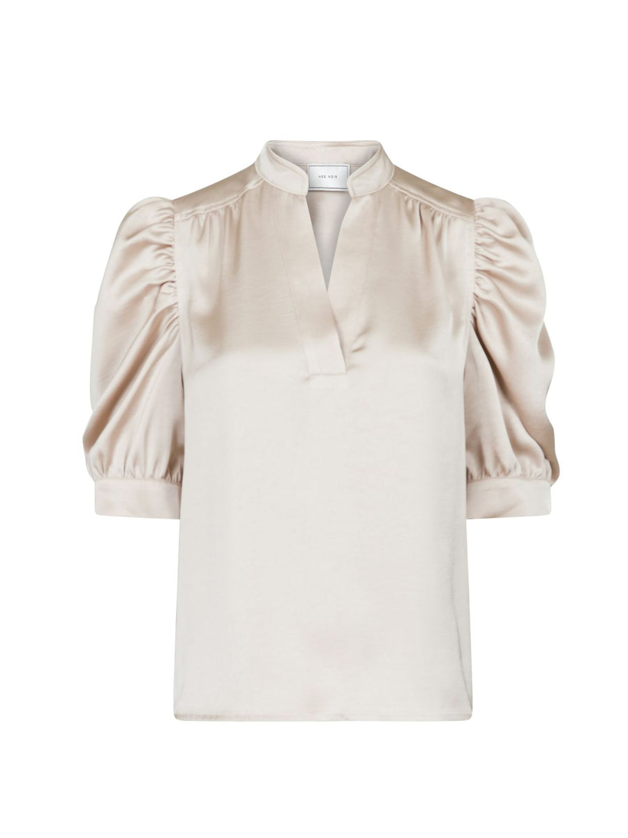 Bretti Heavy Sateen Kjole - Champagne