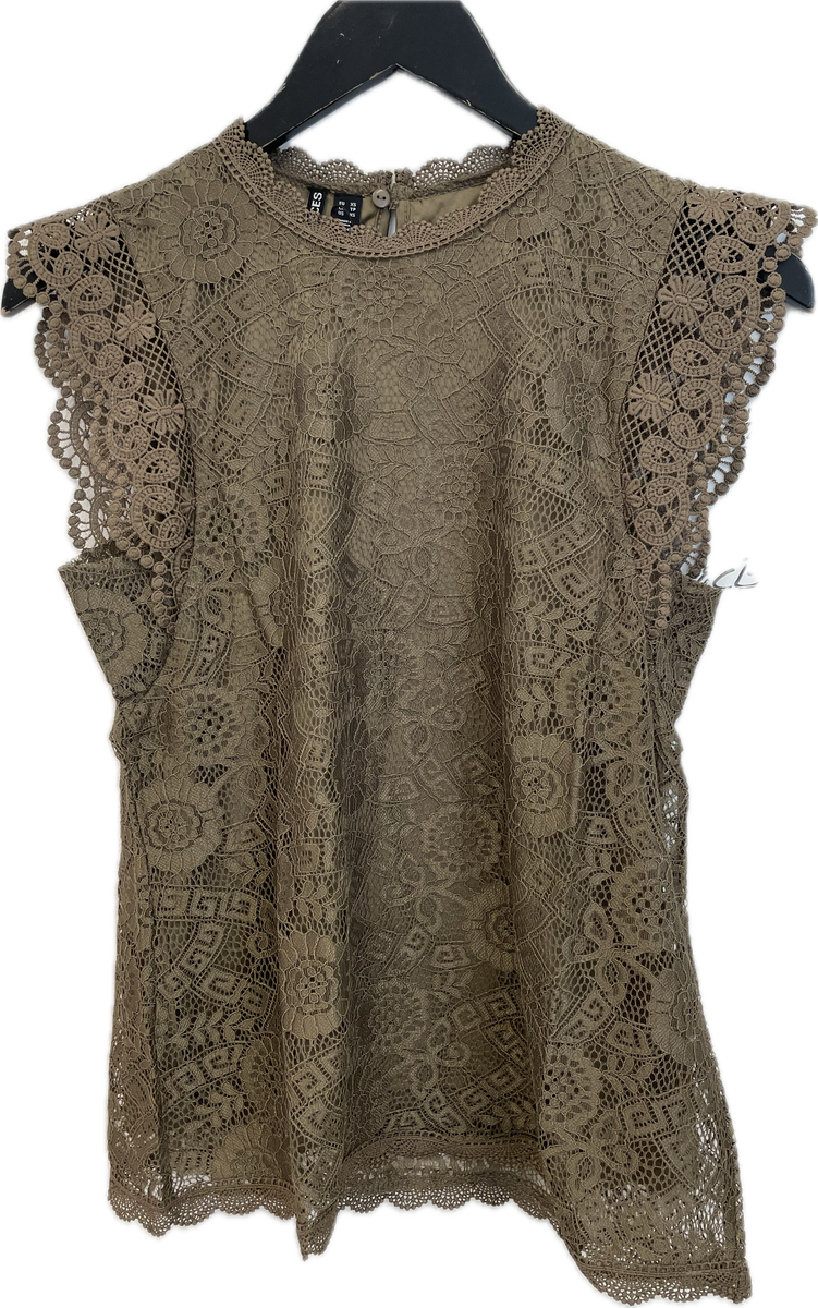 Olline Sl Lace Top Purple