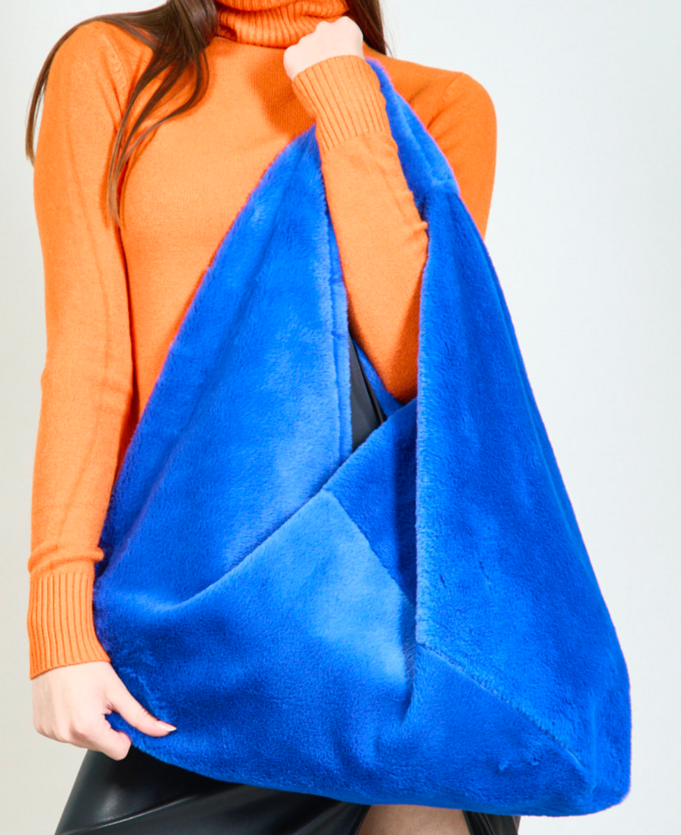 Emsig Exclusive Fluffy Bag Royal Blue Butik Emsig