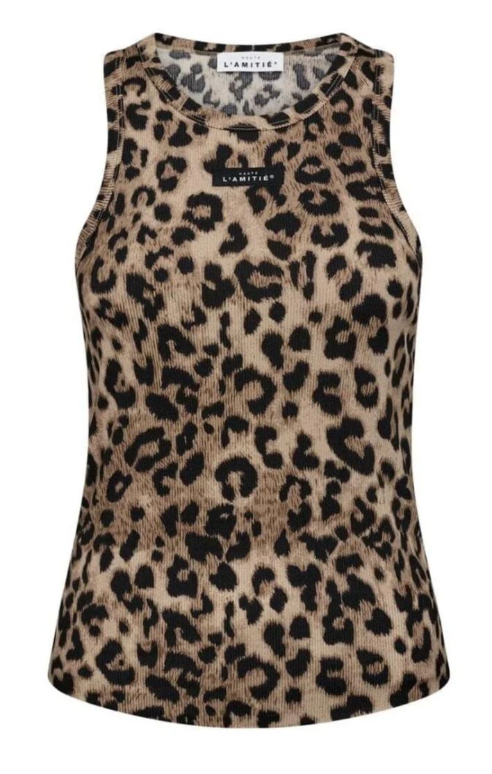 HAUTE L'AMITIE Rib Badge Stone Tank Off White main image 0
