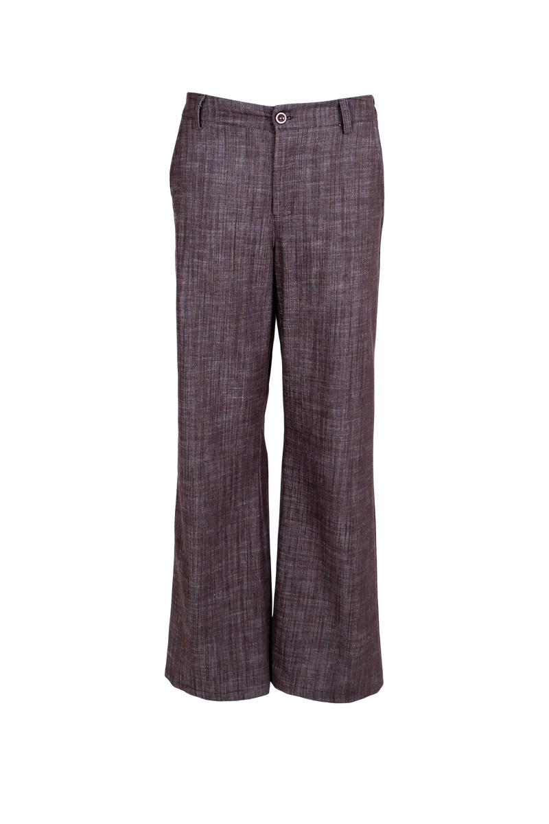 Black Colour Box Straight Pant navy denim
