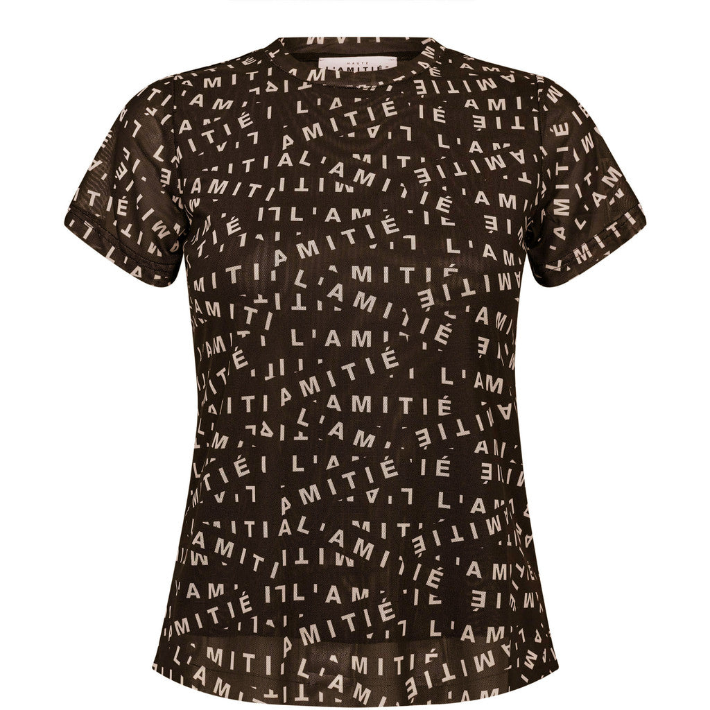 Haute L'Amitié - Neckline Logo Tee HL10006 - Iced Rose