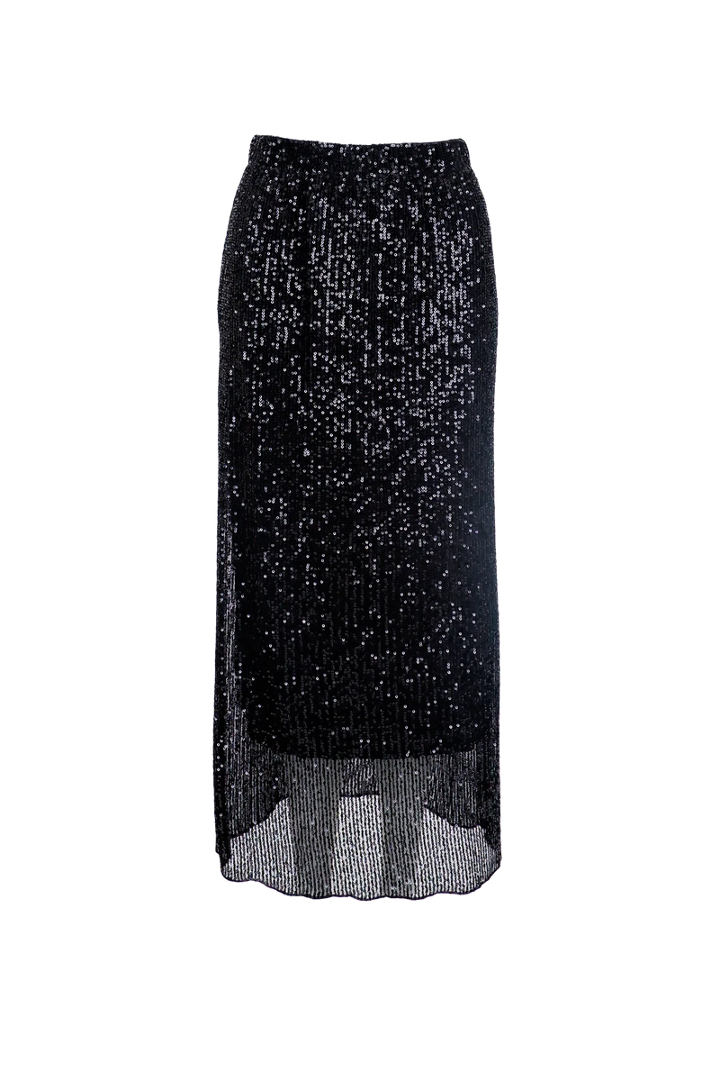 Paige Skirt Black Sequins Nederdel Fra Liberte
