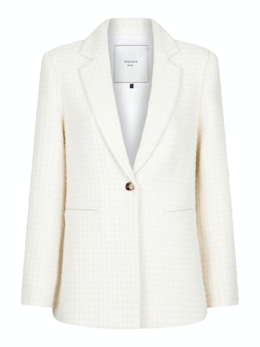 Neo Noir - Camisa Big Check Blouse 166886 - 121 - Off White