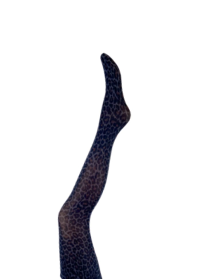 Black Colour Alma thights blue leo main image 1