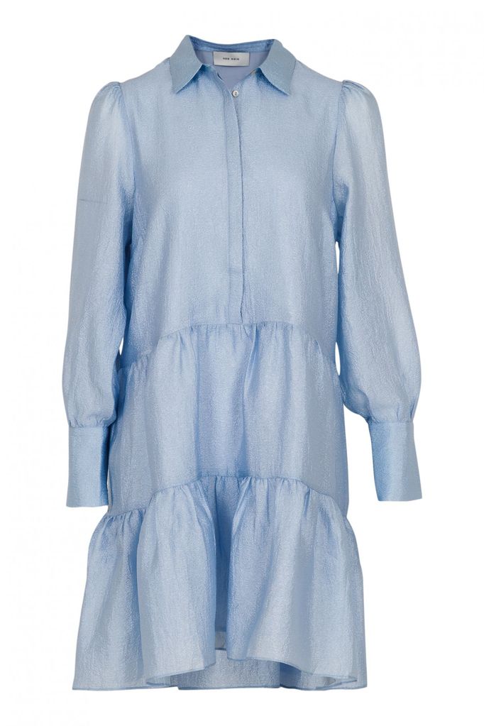 Neo Noir Freddie Dress Light Blue – Butik Emsig